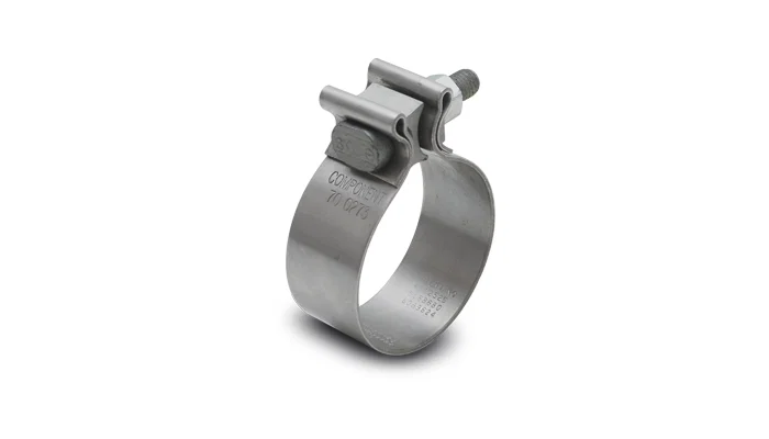 1167 – VIBRANT Exhaust Sleeve Clamp, Fits 3 Inch Outside Diameter Pipe 1 Inch Wide Band Stainless Steel